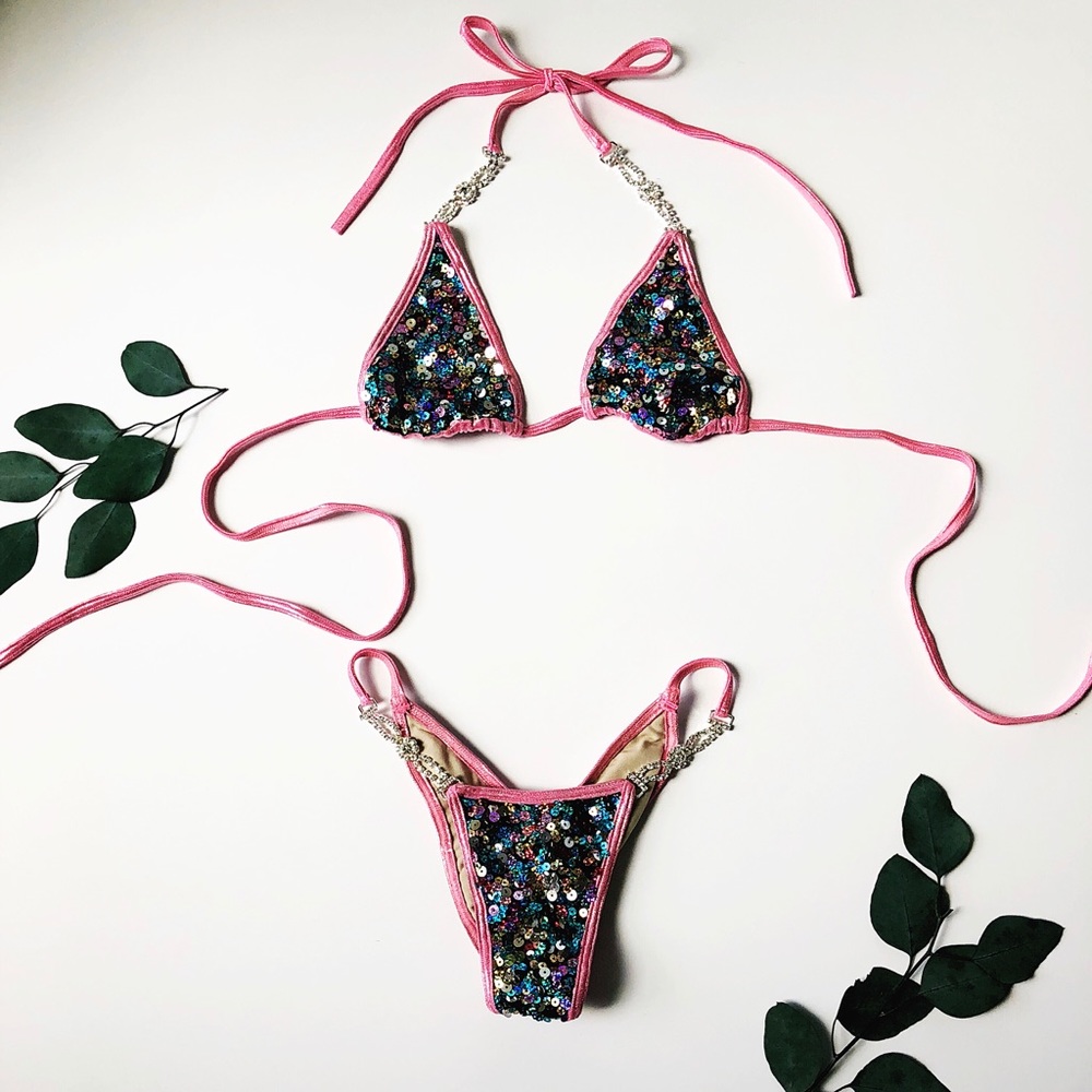 ✨ Sequined Multicolor Bikini ✨